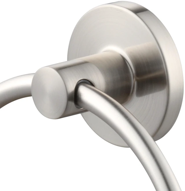 Alt view image 4 of 6 - Mainstays Modern Round Towel Ring, Satin Nickel