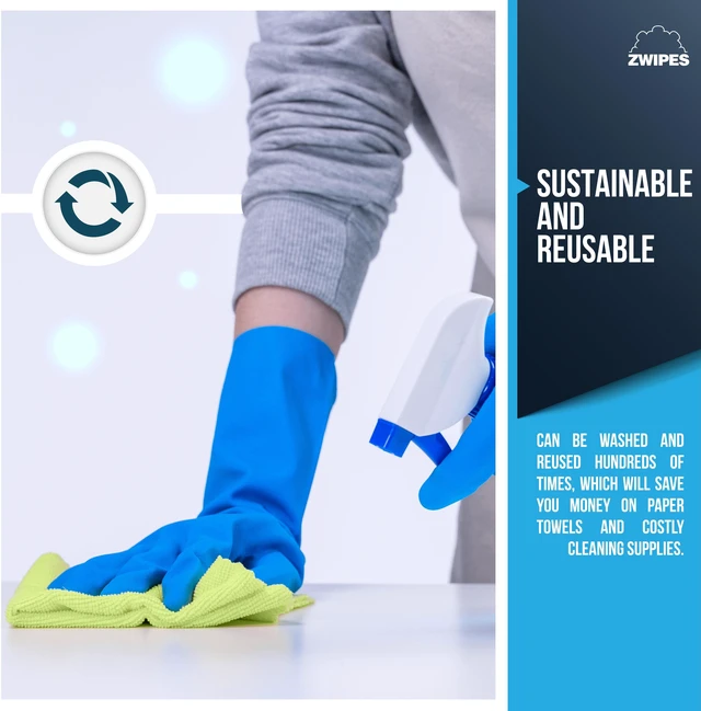 Alt view image 3 of 6 - Zwipes Microfiber Cleaning Cloths, Multicolor, 24 Pack