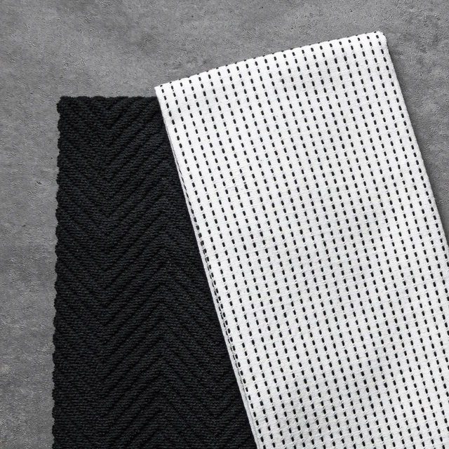 Alt view image 5 of 5 - Thyme & Table Kitchen Towels 4 Pack Set, White & Black