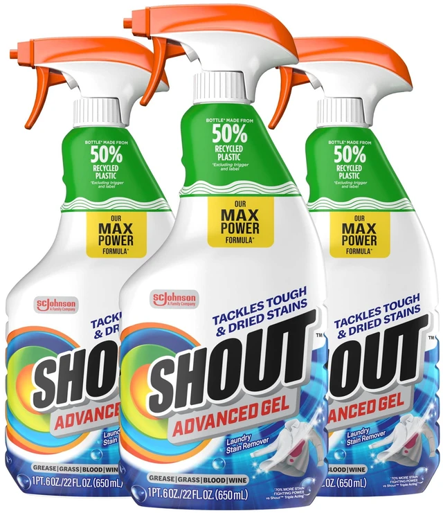 Main image of Shout Advanced Acting Gel Laundry Stain Remover, 22 Ounce (Pack of 3)