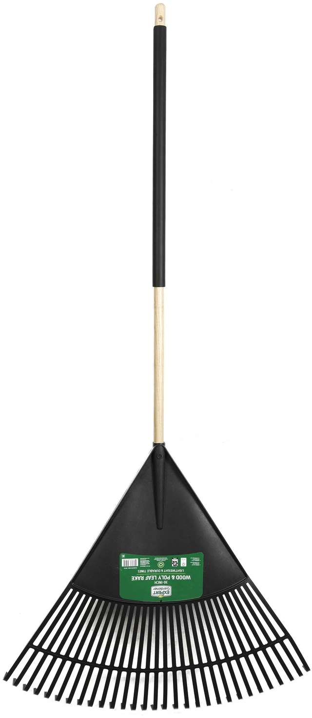 Main image of Expert Gardener 30in Wood and Poly Leaf Rake