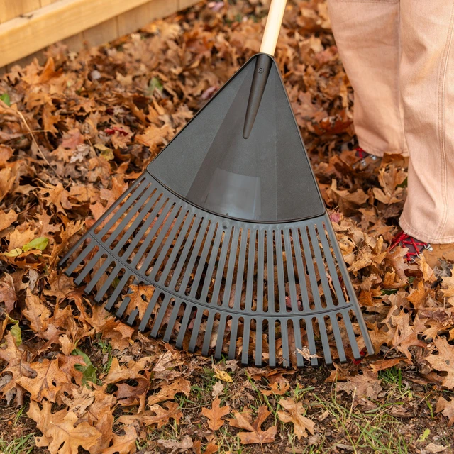 Alt view image 2 of 6 - Expert Gardener 30in Wood and Poly Leaf Rake