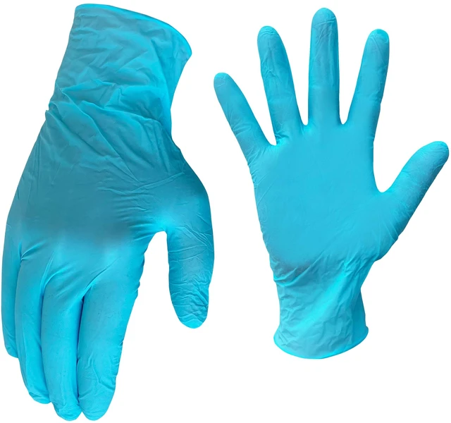 Alt view image 5 of 6 - AWP Pro Disposable Nitrile Gloves, Latex-Free, Unisex, Blue, 50 Count