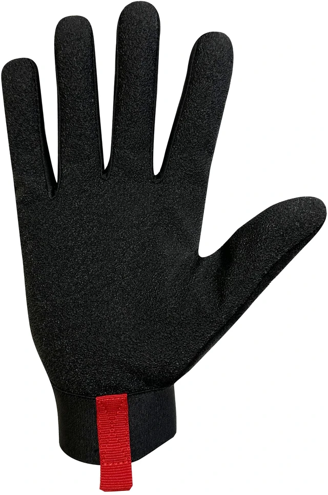Alt view image 5 of 6 - Hyper Tough HT89056-23 Heavy Duty Impact Gloves, Medium, 1 Pair, Polyester, Black/Red/Gray, Adult Men's