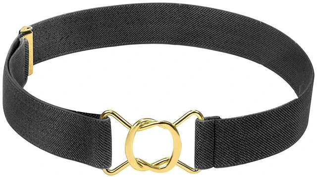 Main image of Hold'em Kids Toddler Boys Elastic Adjustable Stretch Belt with Gold Buckle Clasp