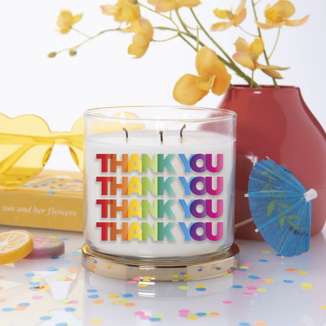 Alt view image 5 of 6 - Colonial Candle Thank You 14.5Oz Scented 3-Wick Candle