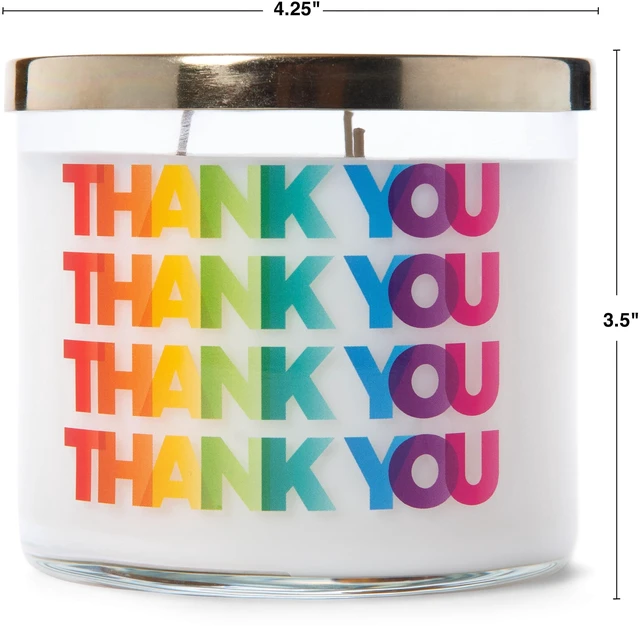 Alt view image 3 of 6 - Colonial Candle Thank You 14.5Oz Scented 3-Wick Candle