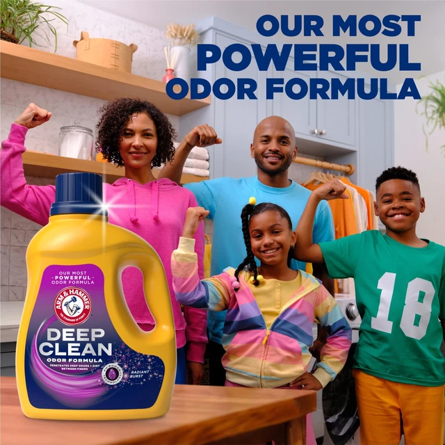 Alt view image 4 of 5 - ARM & HAMMER Deep Clean Odor Formula Liquid Laundry Detergent, 102 fl oz, 68 Loads