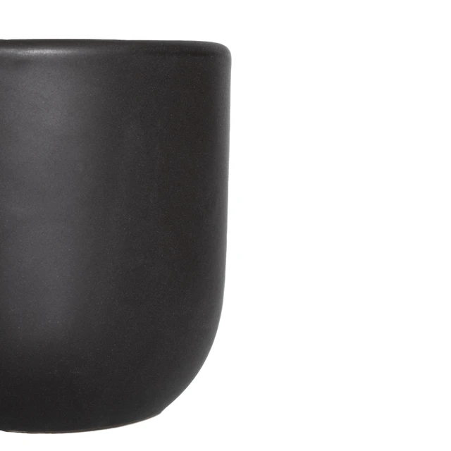 Alt view image 3 of 5 - Plant with Purpose 5 in. Clay Semi Matte Black Grant Container - 1 Piece