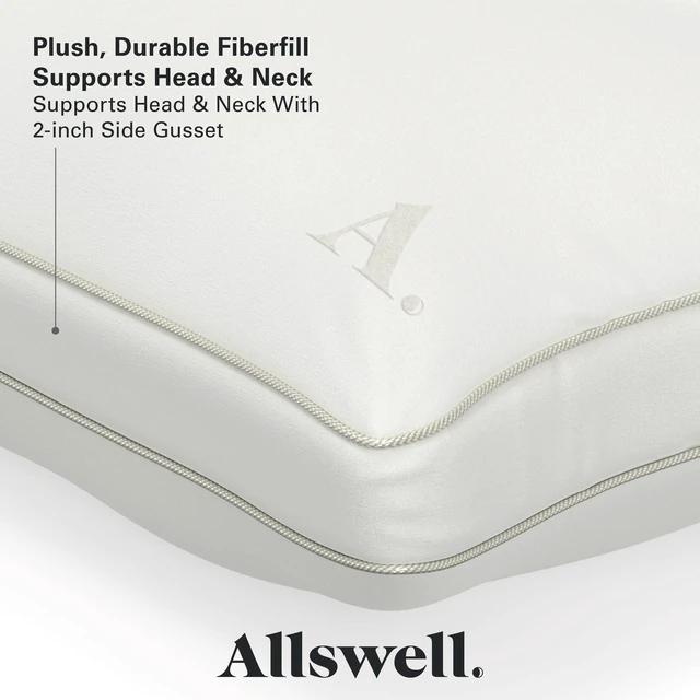 Alt view image 2 of 7 - Allswell Down Alternative Bed Pillows, Standard/Queen, Firm, All Positions