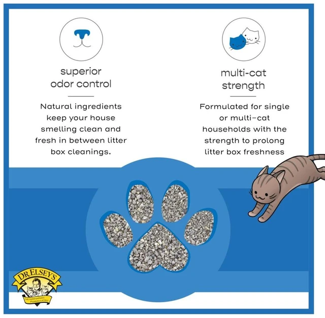 Alt view image 3 of 5 - Dr. Elsey's Premium Ultra Unscented Clumping Clay Cat Litter 35lb Bag