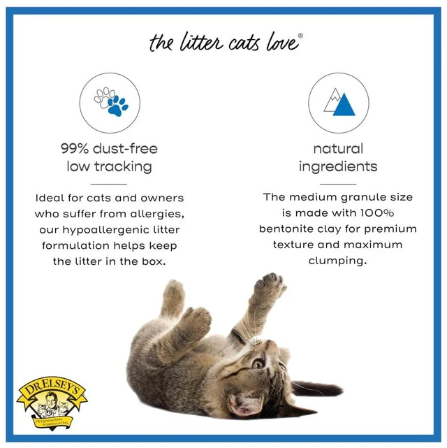 Alt view image 2 of 5 - Dr. Elsey's Premium Ultra Unscented Clumping Clay Cat Litter 35lb Bag