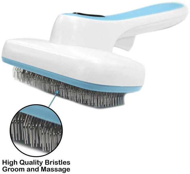 Alt view image 5 of 6 - Pets First Self Cleaning Dog & Cat Slicker Brush