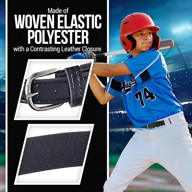 Alt view image 6 of 6 - Hold'em Sports Baseball & Softball Belt for Boys & Men, Denim M