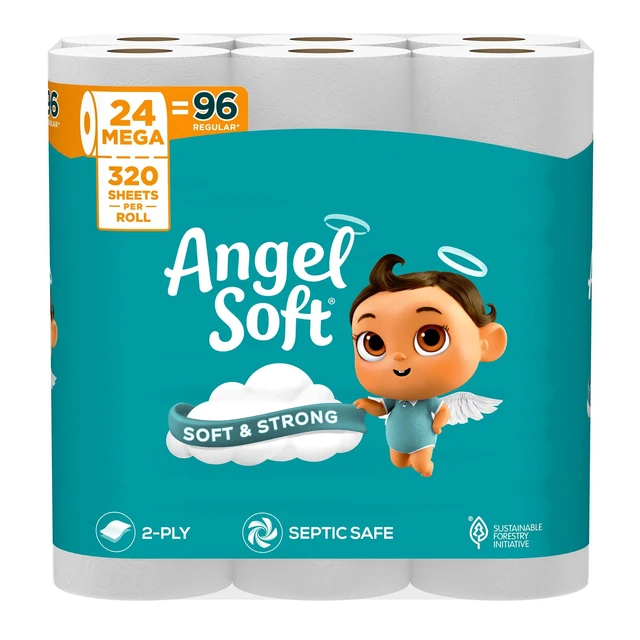Alt view image 2 of 6 - Angel Soft 2-Ply Toilet Paper, 24 Rolls