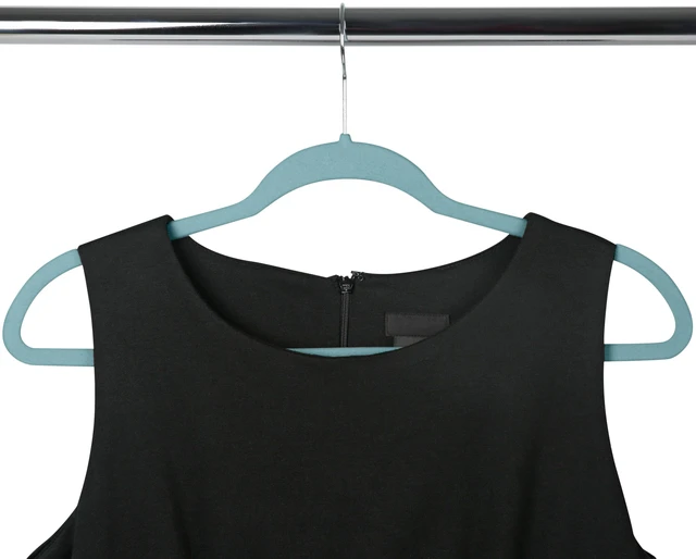 Alt view image 3 of 5 - Simplify Slim Velvet Plastic Clothes Hangers, 25 Count