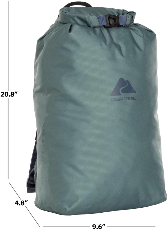 Alt view image 3 of 6 - Ozark Trail 15L Waterproof Backpack, Forest Green, Unisex Adult