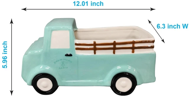 Alt view image 2 of 5 - Pioneer Woman Drummond Truck Novelty Planter, 6-Inch Opening, Stoneware