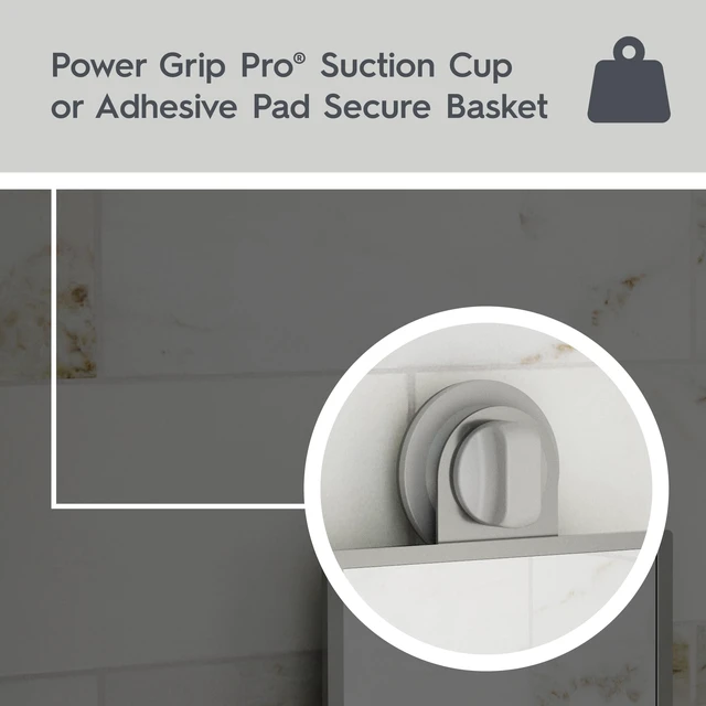 Alt view image 4 of 6 - Better Homes & Gardens Fogless Shower Mirror with Adhesive or Suction Mount, Satin Nickel