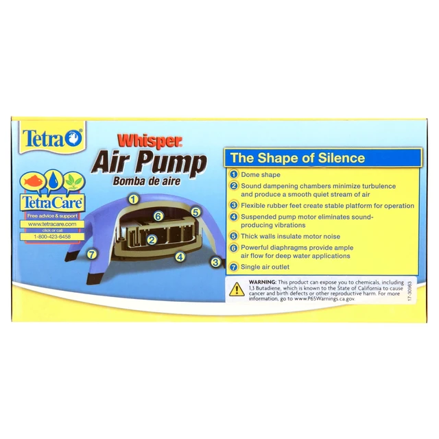 Alt view image 4 of 6 - Tetra Whisper Air Pump, 10 Gallons, 5.5 in., Non-UL Listed, Powerful Airflow