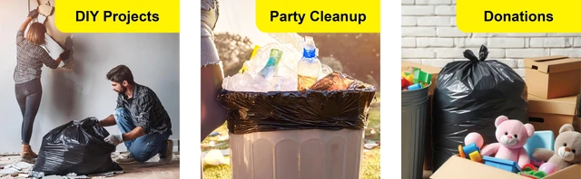 Alt view image 4 of 6 - Brute Super Tuff Contractor Trash Bags, 45-Gallon, 20 Count