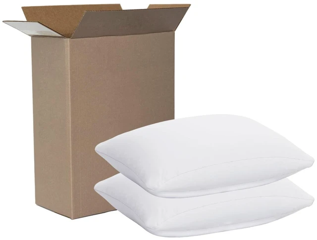 Alt view image 6 of 7 - Mainstays Allergy Relief Bed Pillows, Standard/Queen, Firm Support, Back and Side Sleeper, 2 Count