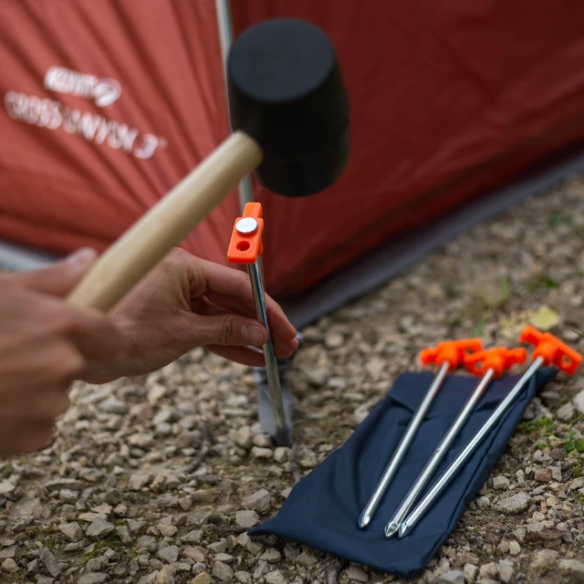 Alt view image 2 of 4 - Coghlan's 10" Steel Nail Pegs 12-Pack, Tent Stake for Hard Ground