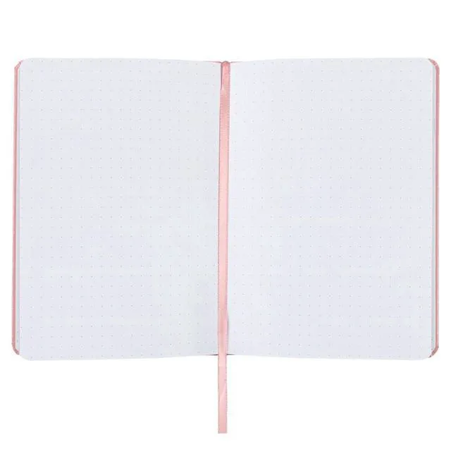 Alt view image 6 of 6 - JAM Paper Hardcover Notebook with Elastic Band, Baby Pink, Large, 5 7/8 x 8 1/2 in, 1 Pack