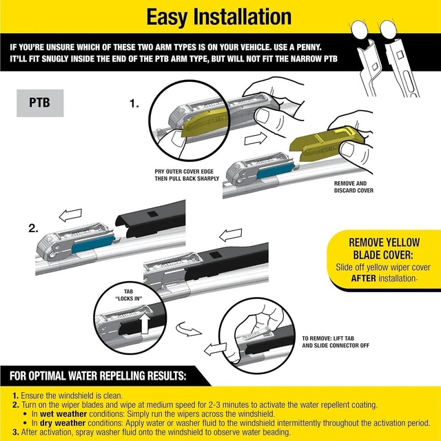 Alt view image 6 of 6 - Rain-X Latitude 18" 2-in-1 Water Repellency Windshield Wiper Blade