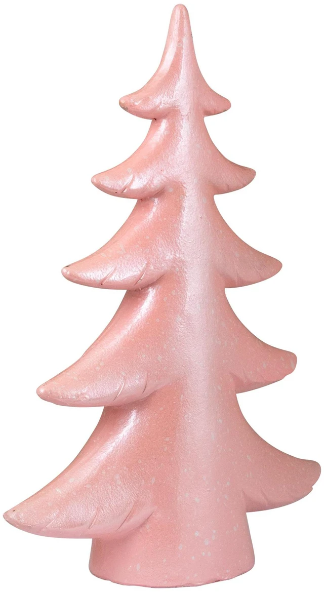Alt view image 3 of 6 - Northlight 10" Snowy Shiny Christmas Tree Tabletop Decoration, Light Pink
