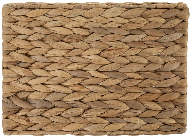 Alt view image 3 of 6 - Better Homes & Gardens 14in x 11in x 8.5in Large Water Hyacinth Decorative Storage Basket with Handles