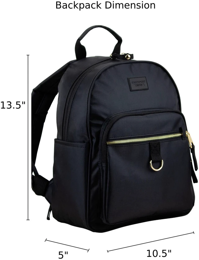 Alt view image 2 of 6 - Eastsport Lauren Mini Backpack, Black
