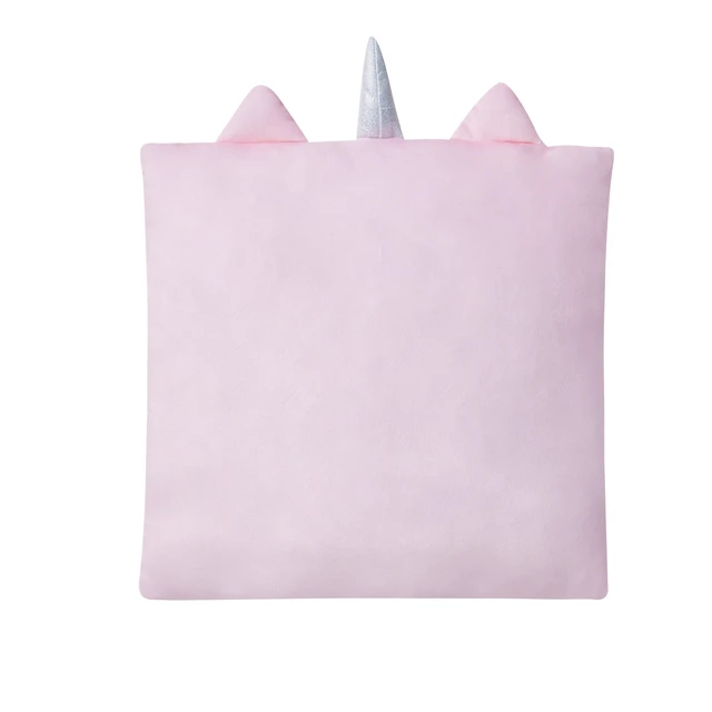 Alt view image 5 of 6 - Your Zone Snuggly Unicorn Decorative Pillow 18in x 18in Multicolor (2 Pack)