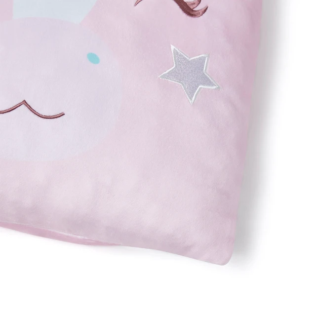 Alt view image 3 of 6 - Your Zone Snuggly Unicorn Decorative Pillow 18in x 18in Multicolor (2 Pack)