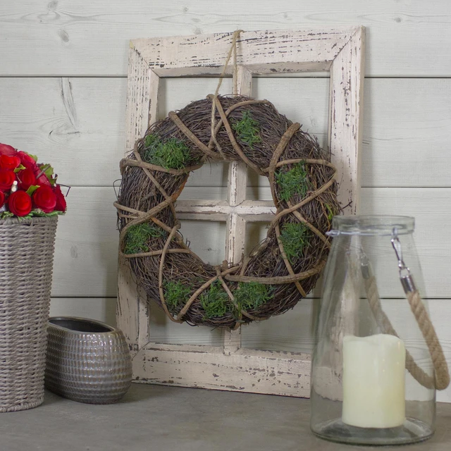 Alt view image 3 of 3 - Northlight 14" Floral Foam Wreath, Brown
