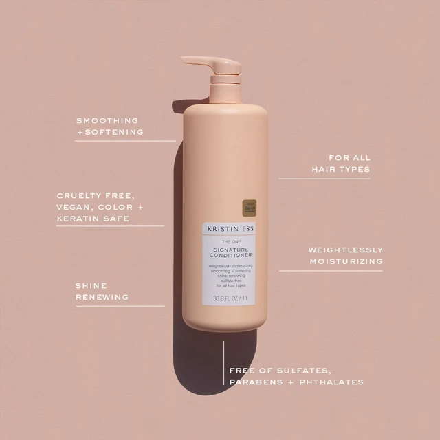 Alt view image 5 of 6 - Kristin Ess Hair The One Signature Conditioner 1L, Moisturizes, Smooths, Softens