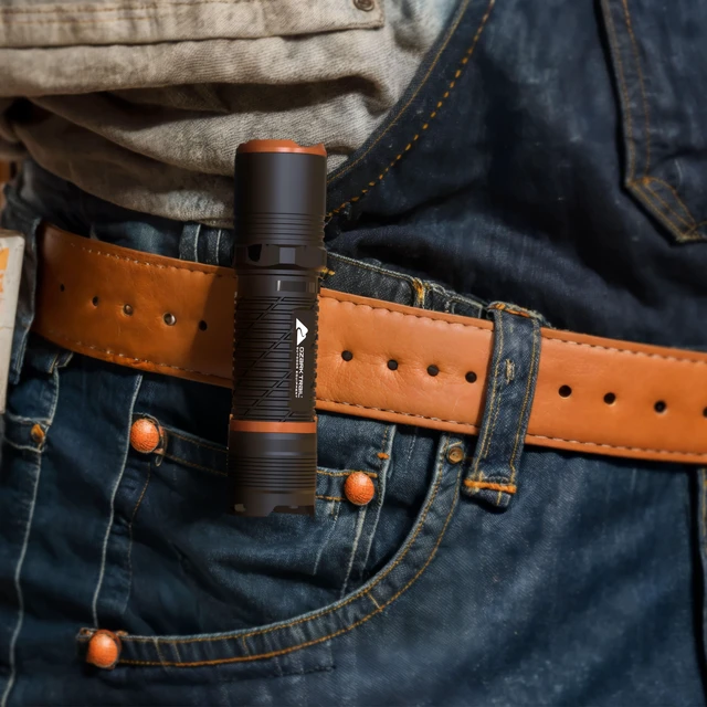 Alt view image 2 of 6 - Ozark Trail 1000 Lumens Rechargeable LED Flashlight, 4 Modes, IPX4 Water Resistant, Black
