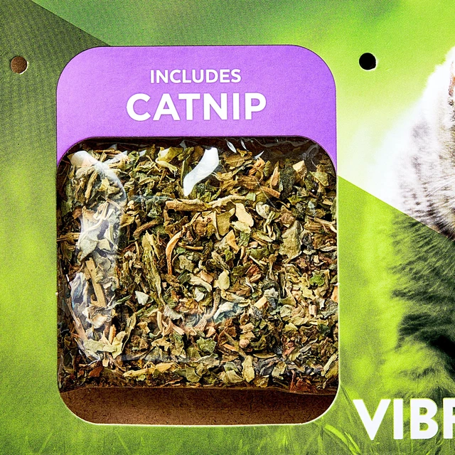 Alt view image 4 of 6 - Vibrant Life Oval Woven Felt Rope Cat Bed with Catnip, 19", Multicolored