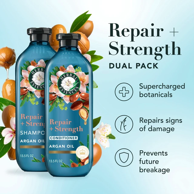 Alt view image 3 of 5 - Herbal Essences Argan Repair Shampoo and Conditioner Set, 13.5fl oz Each