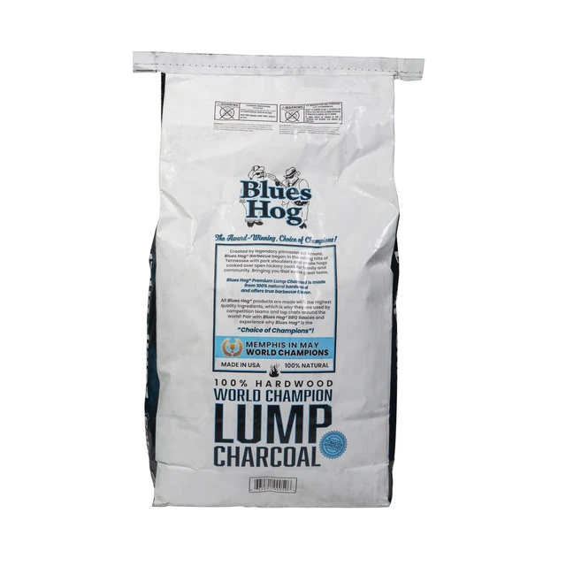 Alt view image 7 of 7 - Blues Hog Lump Charcoal 15.4lbs, Single Sourced for Heat & Smoke Consistency
