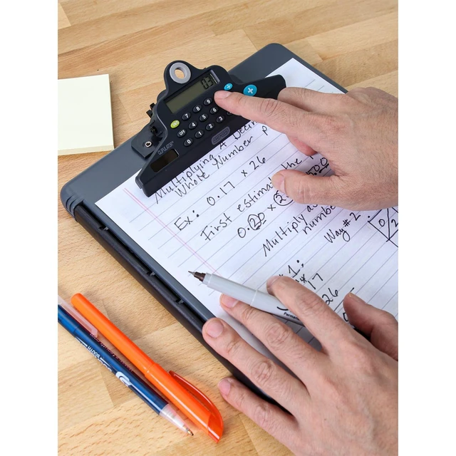 Alt view image 5 of 5 - Pen + Gear Storage Clipboard with Calculator