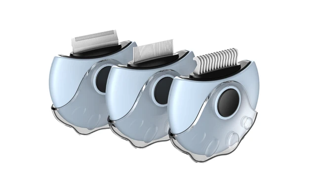 Alt view image 4 of 6 - KennelMaster Blue 3-in-1 Multi-Function Pet Comb for Dogs and Cats