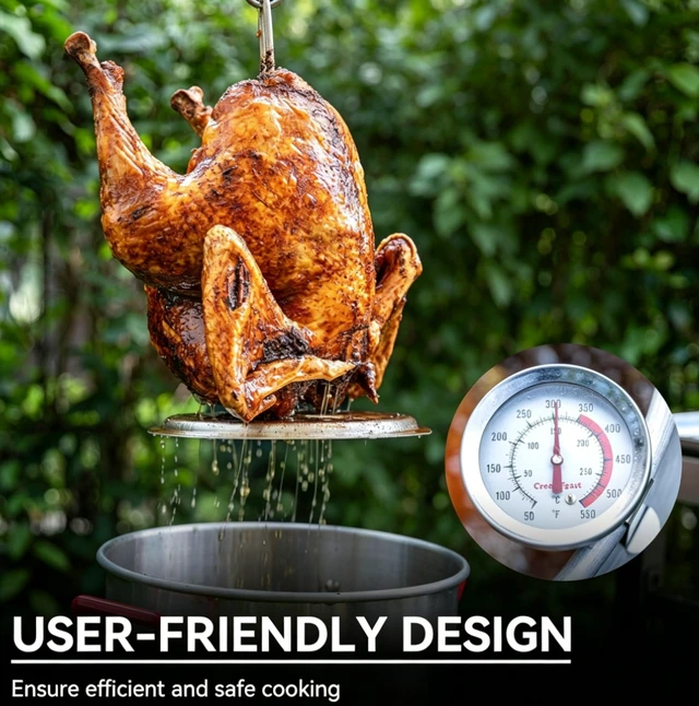 Alt view image 5 of 7 - CreoleFeast TFK3001 30QT Turkey Fryer & 10QT Fish Fryer Boiler Steamer Kit, Propane Outdoor Deep Fryer Set with Burner Stand, Baskets, Thermometer & Marinade Injector