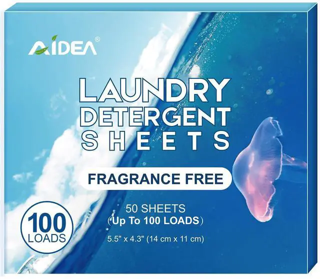 Main image of Laundry Detergent Sheets, Unscented-(100 Loads) 50 Sheets | Laundry Sheets, No Plastic Jug, Lightweight, Easy To Use, Laundry Soap Sheets for Travel, Home Washing