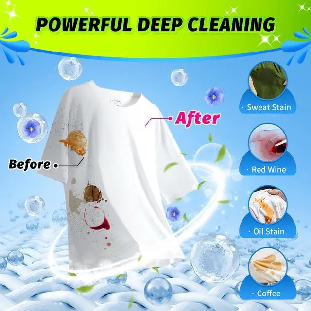 Alt view image 5 of 7 - Laundry Detergent Sheets - Fresh Linen 120 Loads Laundry Sheets Detergent, Bulk Travel Laundry Detergent Eco Friendly & Hypoallergenic Natural Detergent Sheets Strips Laundry Soap Sheets