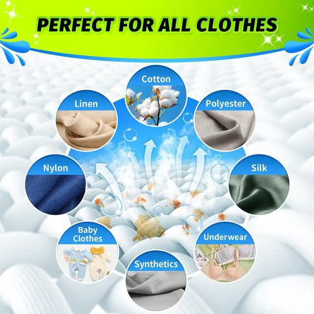 Alt view image 7 of 7 - Laundry Detergent Sheets - Fresh Linen 120 Loads Laundry Sheets Detergent, Bulk Travel Laundry Detergent Eco Friendly & Hypoallergenic Natural Detergent Sheets Strips Laundry Soap Sheets