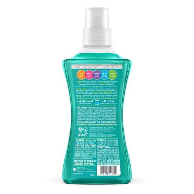 Alt view image 2 of 5 - Liquid Laundry Detergent, Beach Sage, 53.5 fl oz, 4 Pack | Powerful Stain Lifter, Brightens Colors and Whites, Long Lasting Fragrance, 66 Loads per Bottle