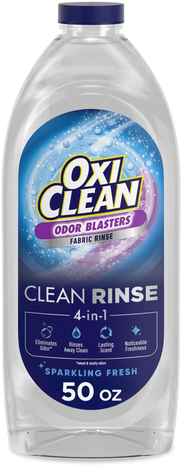 Main image of Blasters Fabric Rinse, Sparkling Fresh Scent, 50 fl oz | 4-in-1 Clean Rinse Formula, Laundry Additive, Odor Eliminator, Removes Sweat and Musty Odors