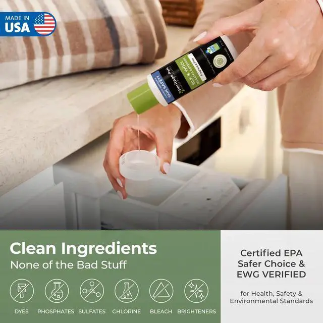 Alt view image 2 of 7 - Delicates Detergent - Fragrance Free - 4 fl oz | EWG Verified & EPA Safer Choice - Enzyme-Free Liquid Detergent - Hypoallergenic, Dermatologist Tested, Gentle on Silk & Wool