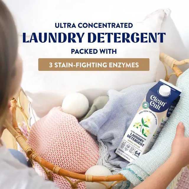 Alt view image 5 of 7 - Ultra Concentrated Liquid Laundry Detergent, 64 loads (32 oz), Long Lasting Scent, 90% Less Plastic, No Harsh Chemicals, Neroli Vetiver, Defeats Stains & Odors, HE/Standard Compatible